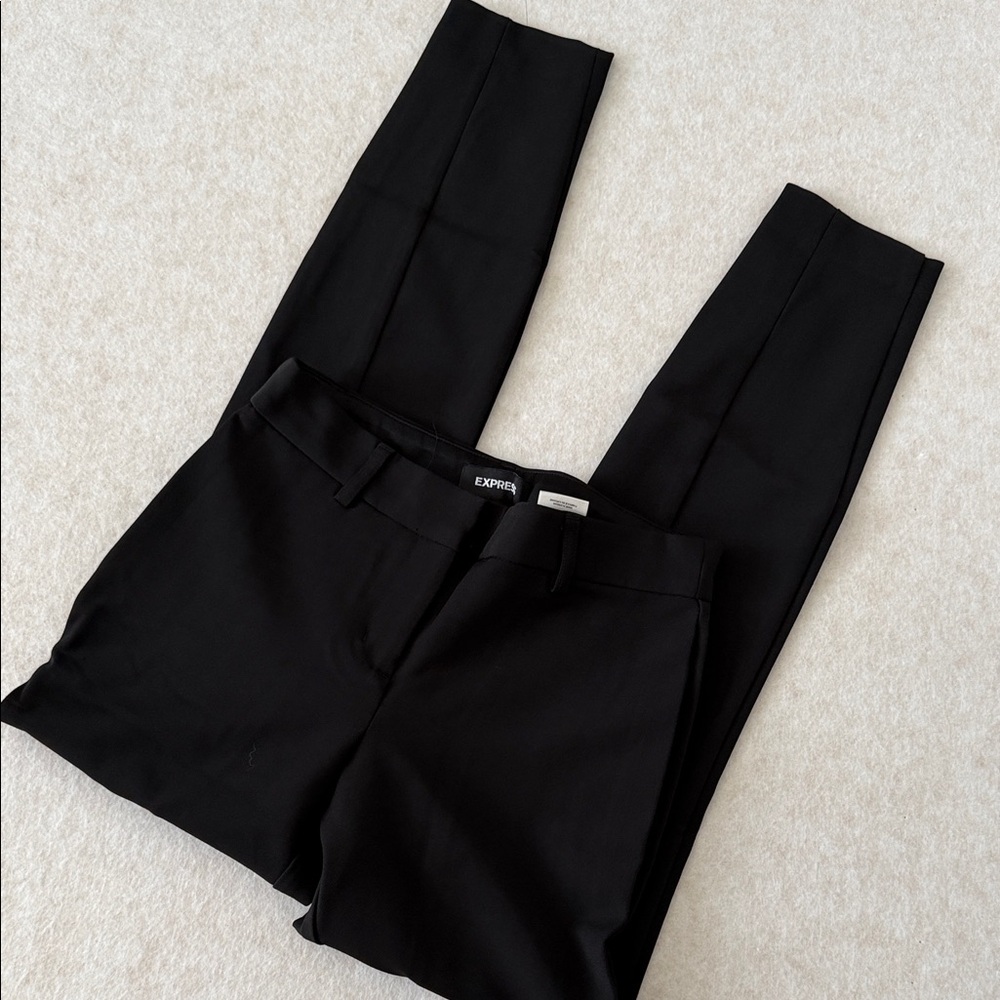 Express Women's Classic Black Straight Leg Pants